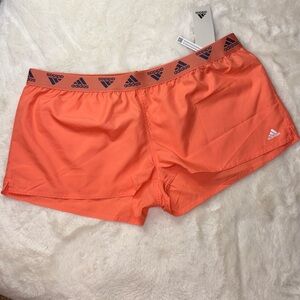 NWT Adidas Beach Swimwear Running Shorts Coral Fusion Size: Large